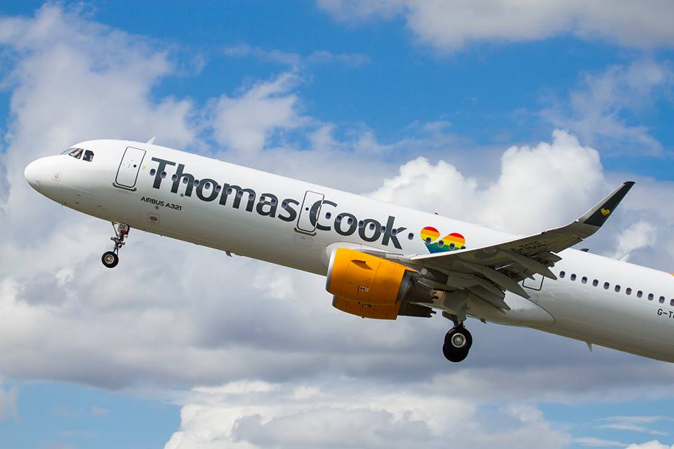英國旅遊業龍頭旅行社「Thomas Cook」也是世上最古老的度假公司，還有自己的航空，卻敵不過激烈競爭，面臨倒閉。 圖：翻攝自Thomas Cook UK臉書