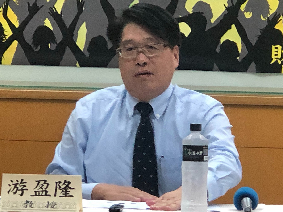 財團法人台灣民意基金會董事長游盈隆教授。 圖：謝莉慧/攝