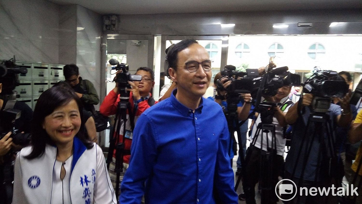 前新北市長朱立倫現身替前部屬、國民黨立委林奕華助選。 圖：黃建豪/攝