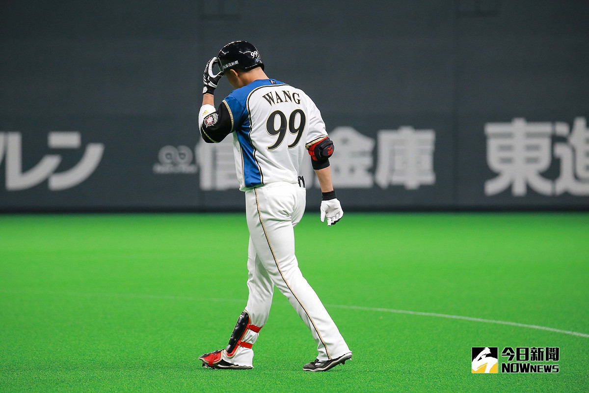 日本火腿鬥士隊外野手王柏融。 圖／記者葉政勳攝 , 2019.03.30