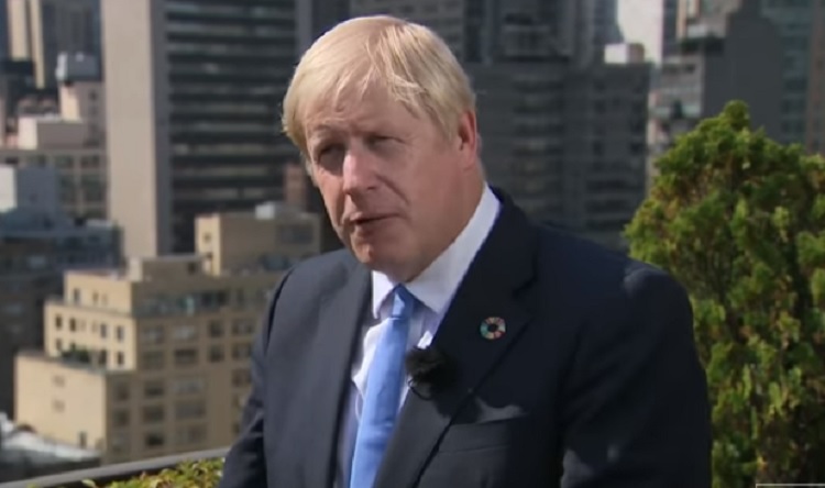 英國首相強生。 圖：翻攝Youtube