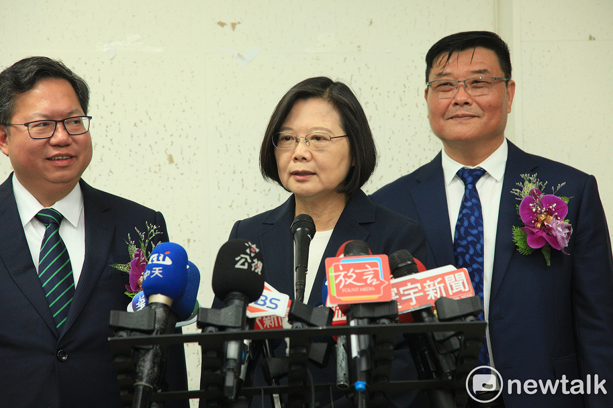 蔡英文表示。中國以斷我外交為手段對台灣施壓早是長久已來的作法。 圖：林昀真／攝