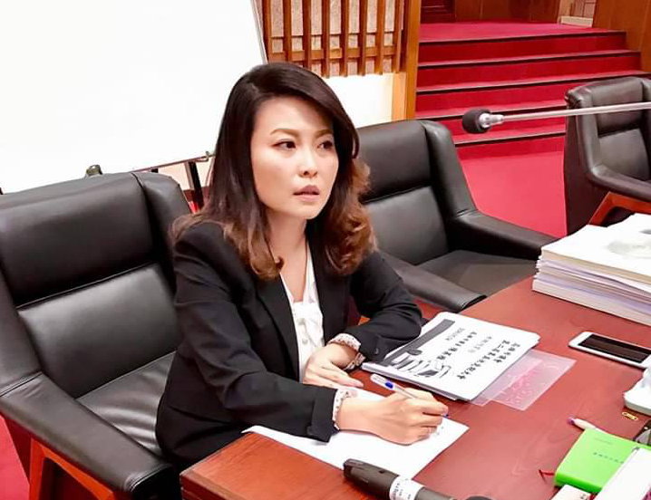 聲稱遭高閔琳辱罵及襲胸的市議員陳美雅。 圖：翻攝陳美雅臉書