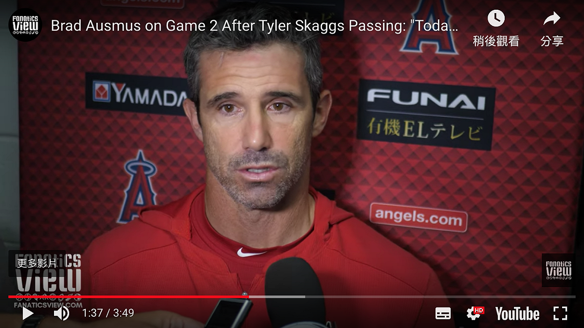 Brad Ausmus。 圖／翻攝自YOUTUBE