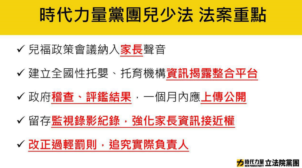 時代力量黨團推兒少法。 圖:時代力量提供