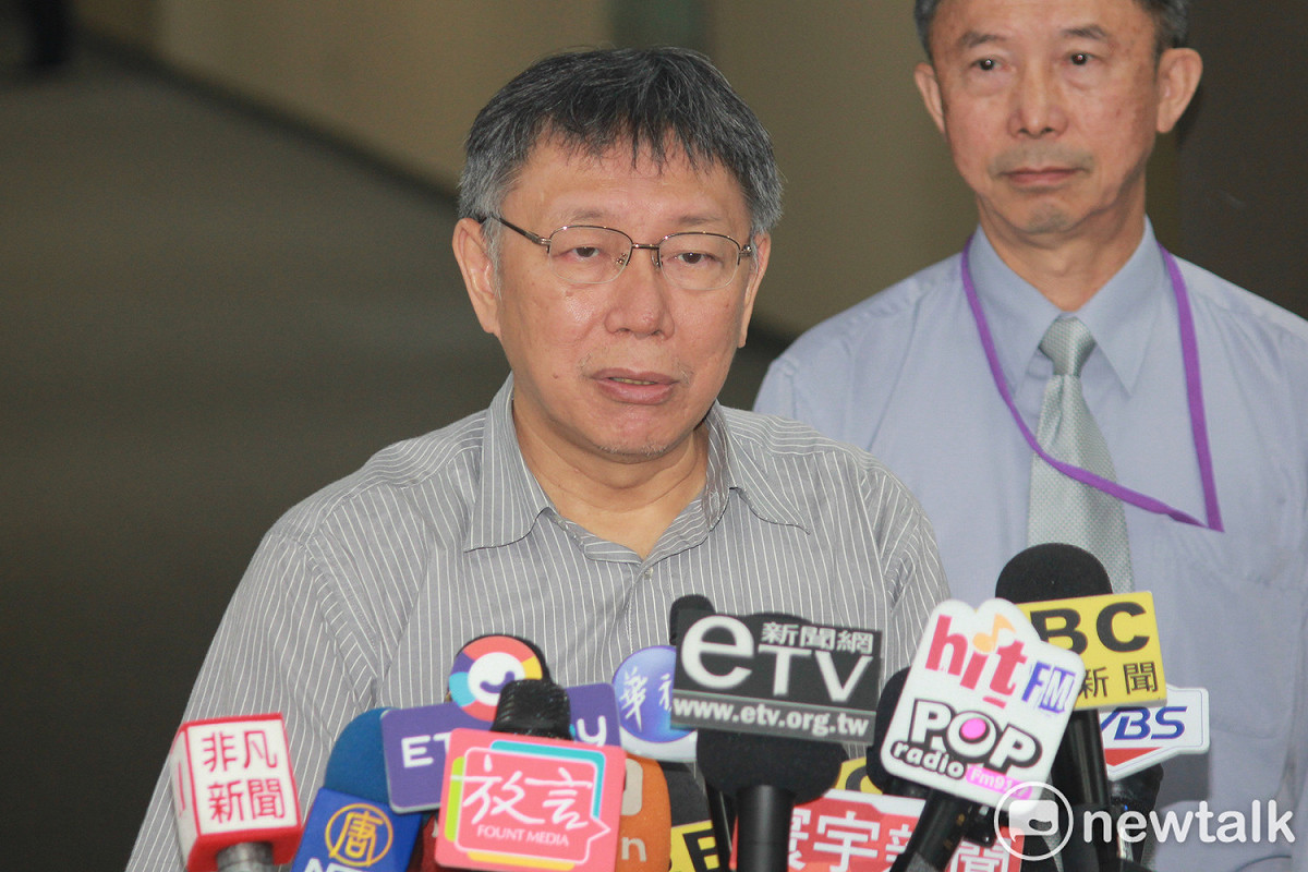 台北市長柯文哲呼籲北京政府對香港問題要面對事實。 圖：周煊惠 ／攝