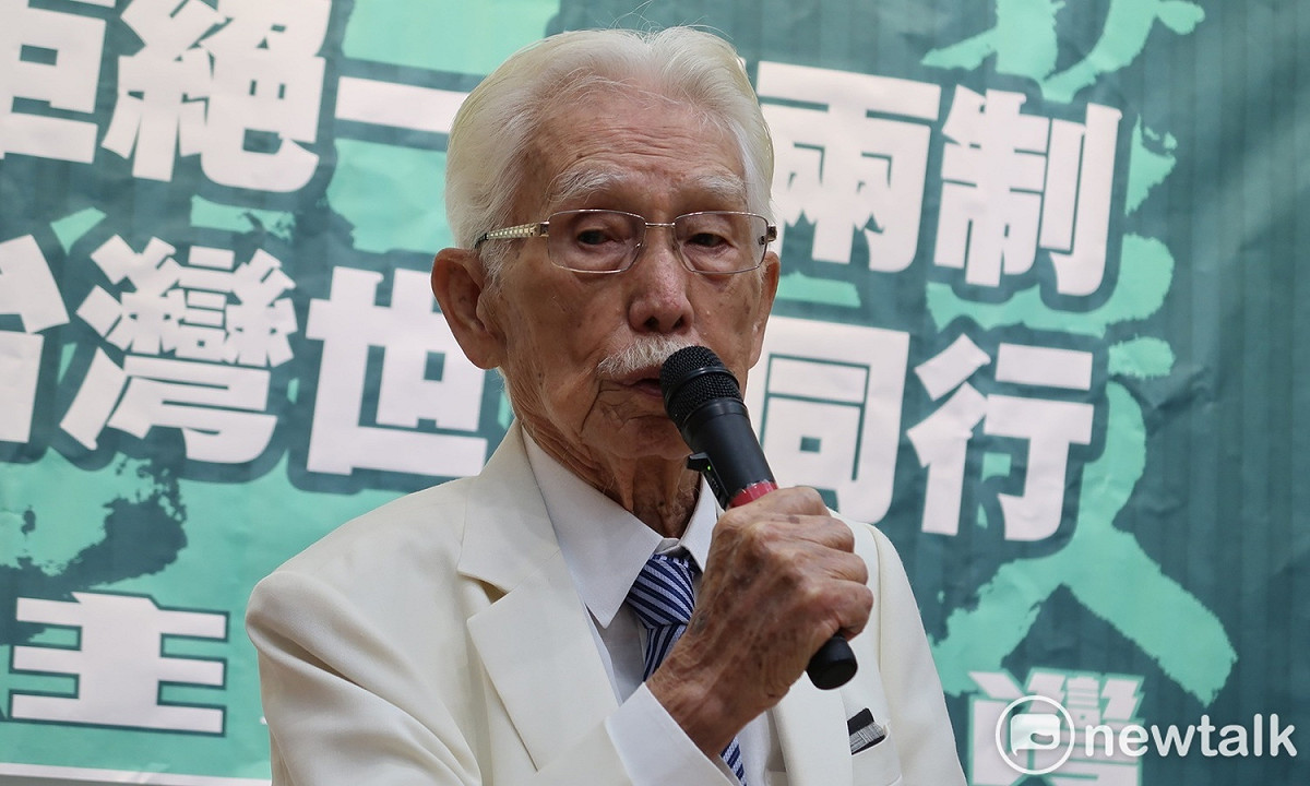 前總統府資政辜寬敏。 圖：林朝億/攝