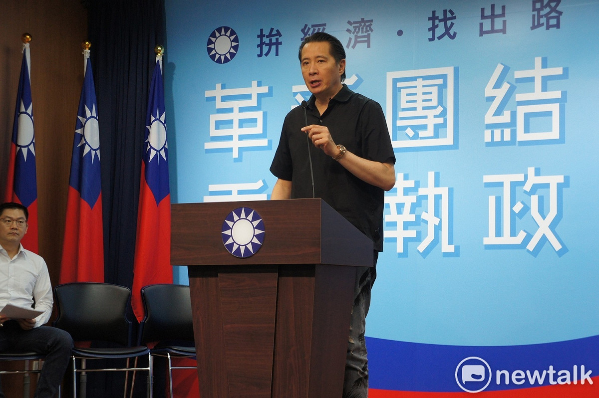 國民黨發言人歐陽龍。 圖：黃建豪/攝