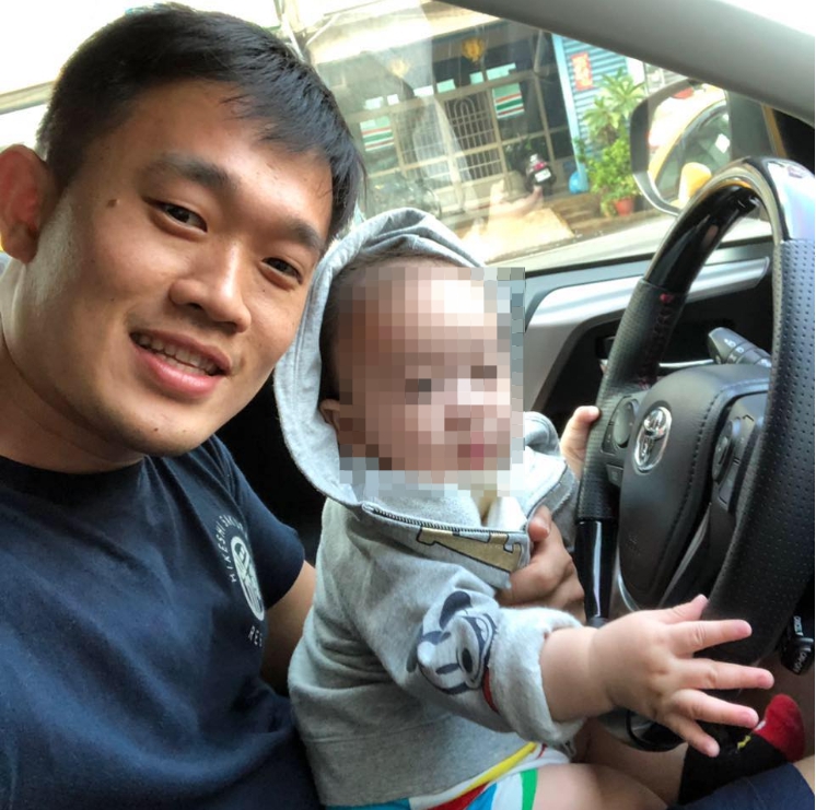 謝志雄育有2歲兒子，更在父親節前夕得知妻子懷雙胞胎的好消息。 圖：翻攝自謝志雄臉書