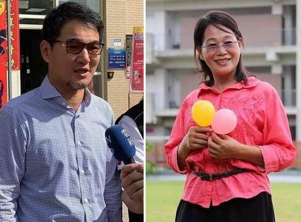 雲林縣山區選情，現任劉建國（左）迎戰謝淑亞，勢均力敵。 圖：新頭殼合成照，取自劉建國、謝淑亞臉書