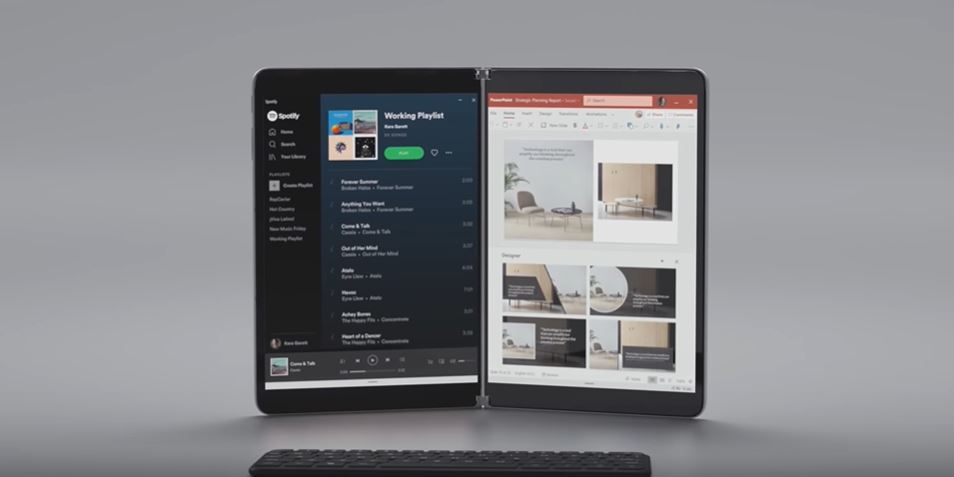 微軟推出「Windows 10X」作業系統，主打5種操作模式。 圖：翻攝自微軟官方YouTube