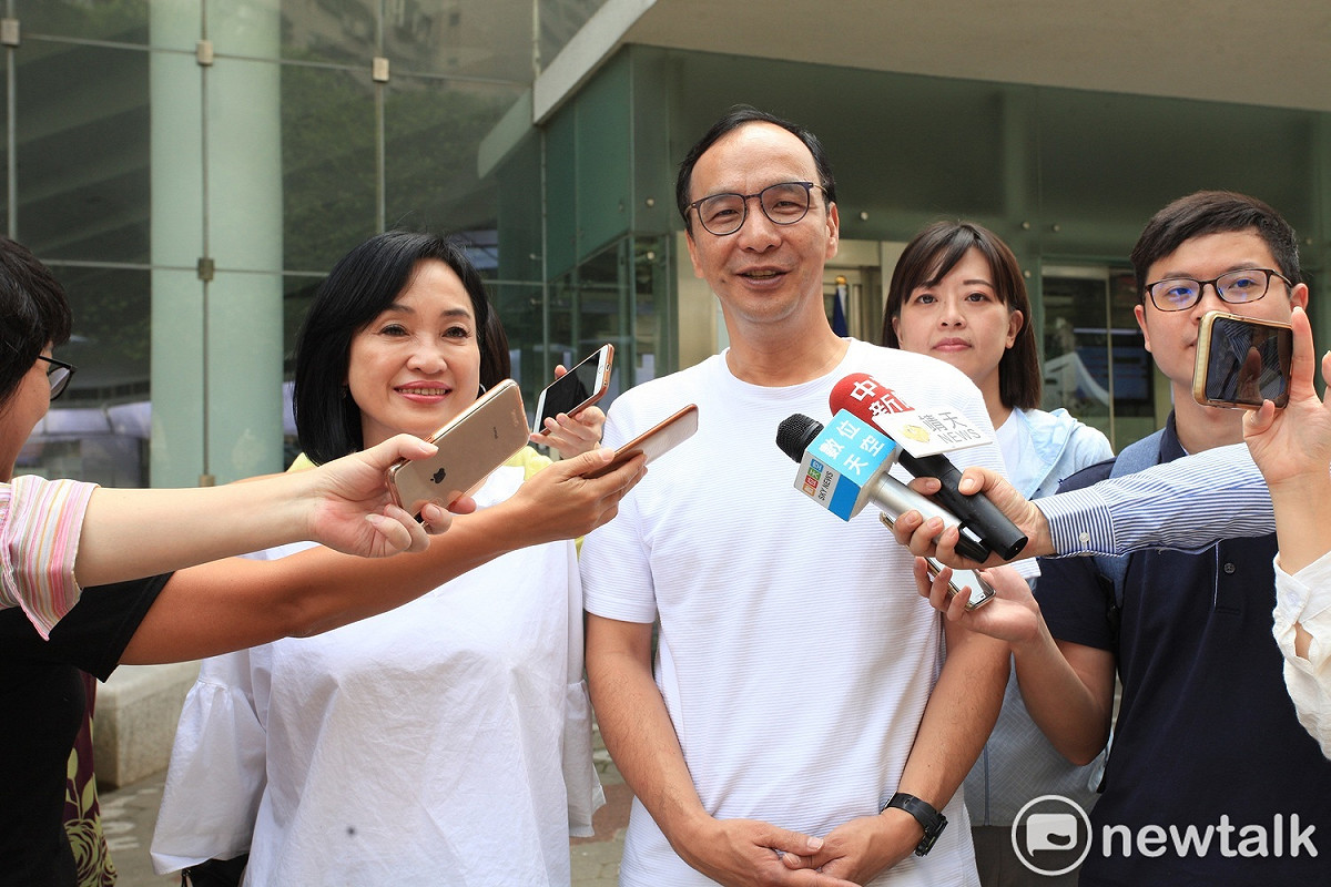 朱立倫認為，一個政黨應該要獲得更多的支持，一個候選人要擴大他的支持層面，如果只在自己的同溫層內不可能當選。 圖：林昀真／攝