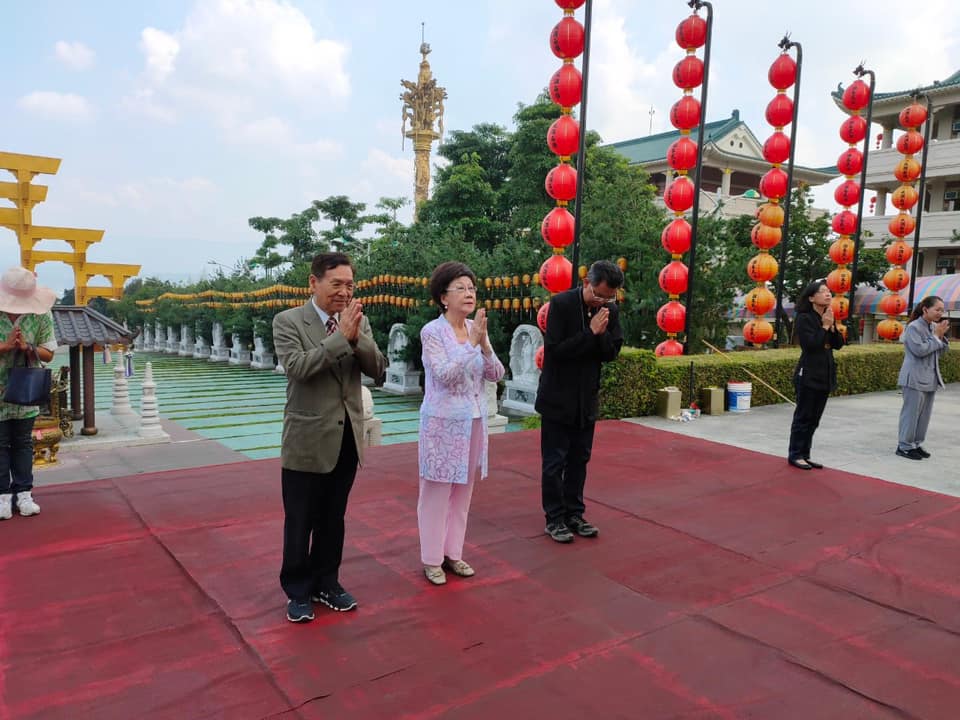 呂秀蓮代表喜樂島聯盟黨參選總統，近日忙於拜訪各縣市，讓選民們認識她。 圖：翻攝自呂秀蓮臉書