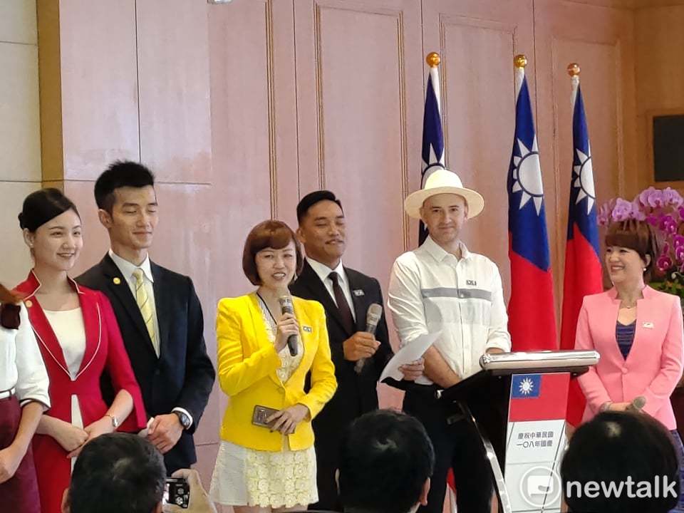 國慶大會主持陣容。 圖：黃建豪/攝