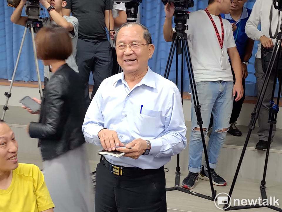 國民黨新任組發會主委杜建德說明不分區立委提名狀況。 圖：黃建豪/攝影