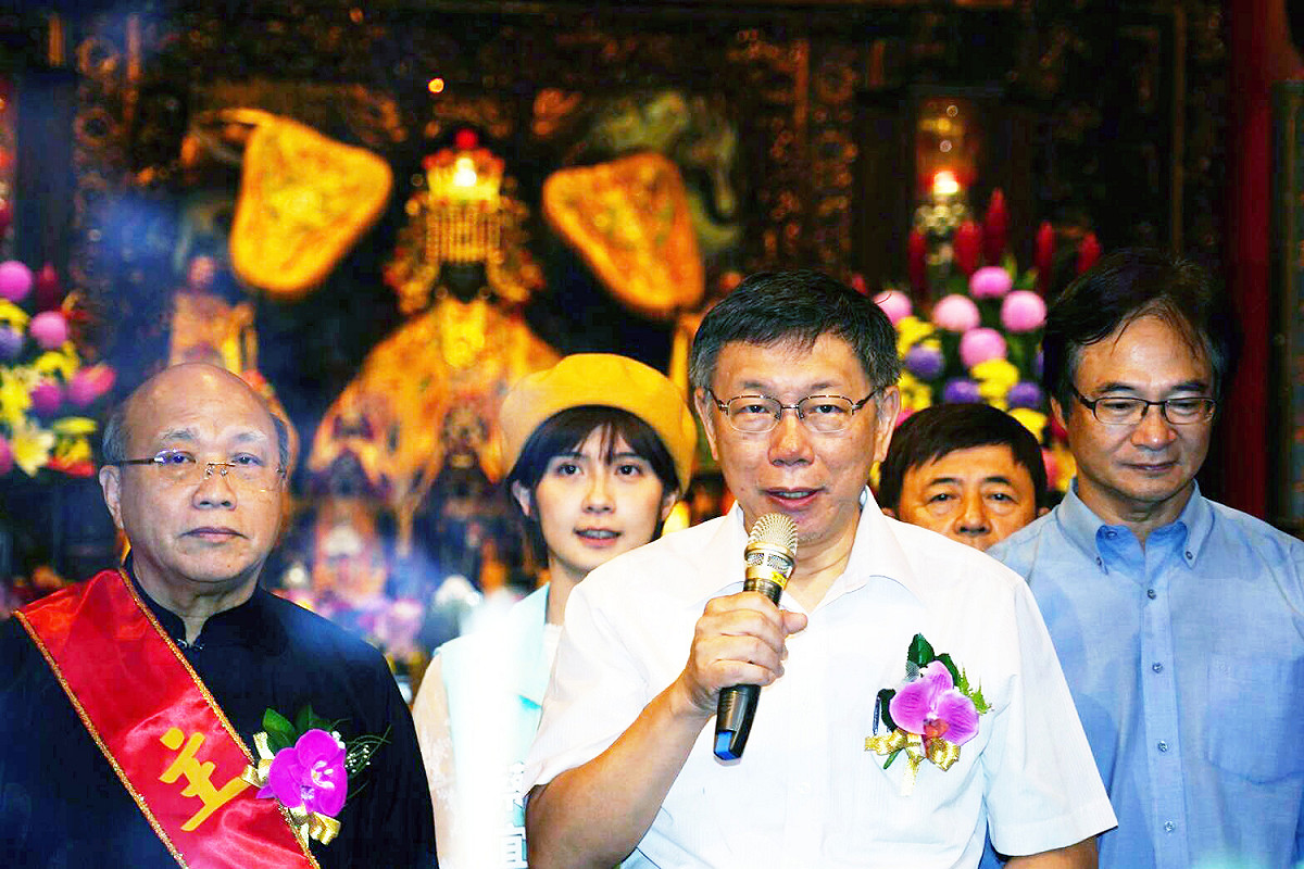 高雄市長韓國瑜傳出１０中旬起將請假３個月拚選舉，柯文哲認為「「第一步走錯，老實講後面怎麼走都很難」。 圖：台北市政府／提供