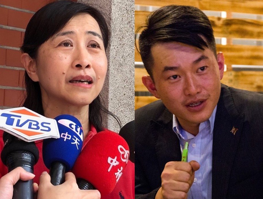 國民黨立委林奕華今天在立法院教文委員會進行質詢時，批評陳柏惟在大港開場喊「大港你贏了」很難聽。 圖 :	新頭殼合成照