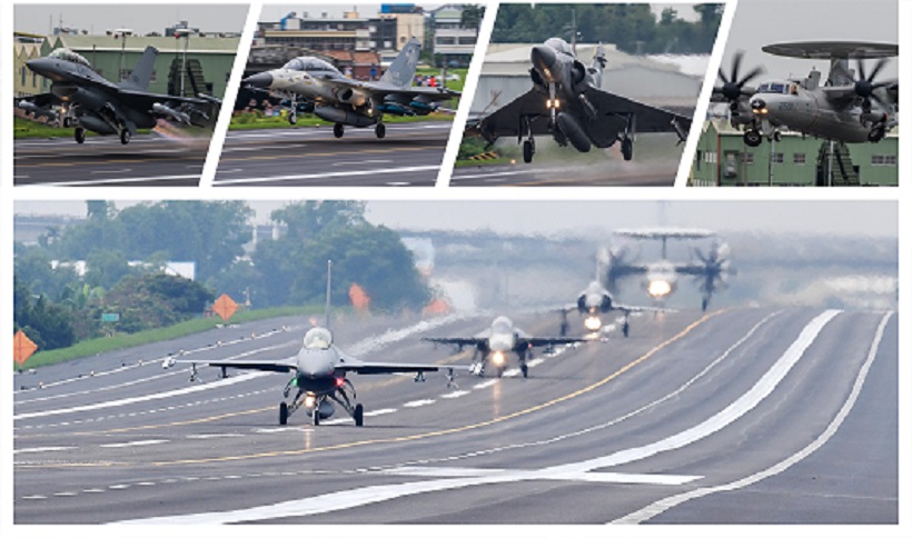 本月19日空軍台南基地營區開放，F-16、IDF、幻象2000三型主力戰機都將展示開放參觀。 圖：翻攝空軍司令部臉書專頁