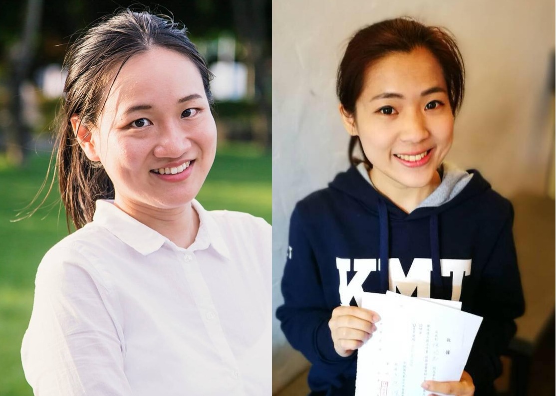 民進黨大安區立委參選人謝佩芬(左)VS.國民黨台北市議員徐巧芯(右) 圖：新頭殼合成/擷取臉書照片