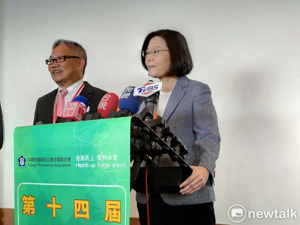 總統蔡英文回應韓陣營。 圖：黃建豪/攝