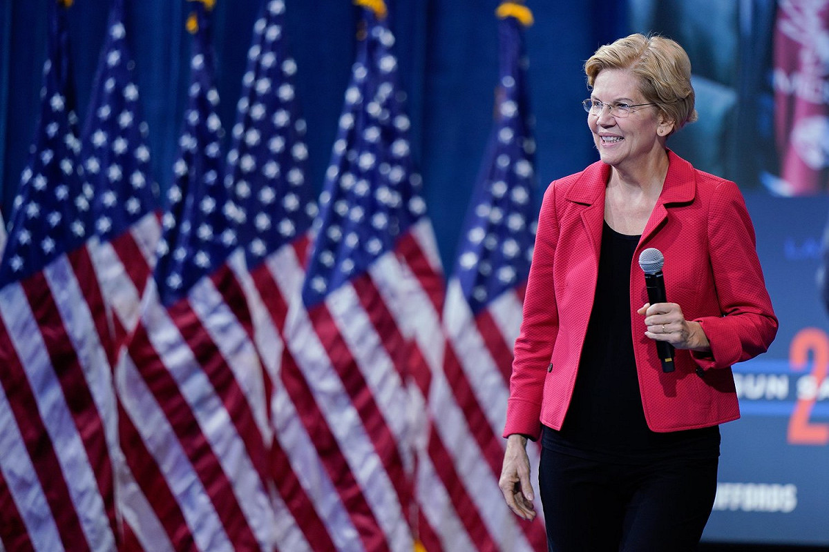參與美國民主黨總統初選的Warren，近期在Facebook上發布一則不實廣告，諷刺該平台的政治廣告審查政策。 圖：翻攝自Elizabeth Warren臉書