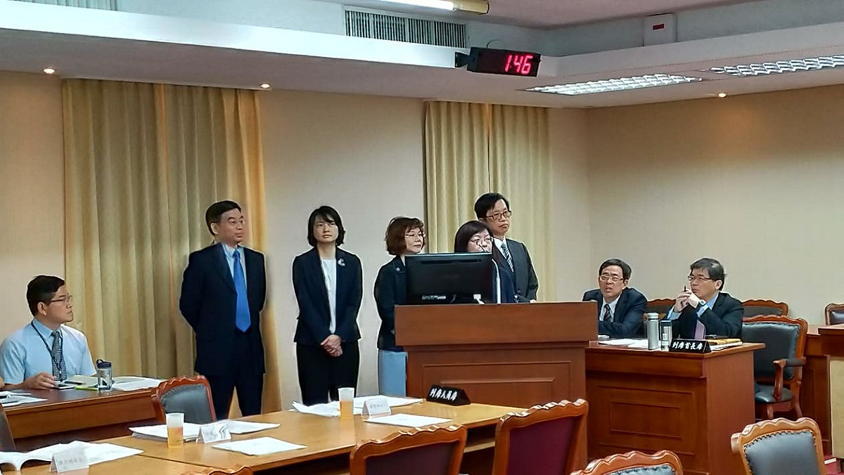 5名委員被提名人今天赴立院備詢。 圖:陳佩君/攝