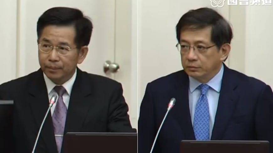 立委柯志恩問管中閔，歷經校長遴選的風風雨雨有何心情？管中閔表示風雨已過，現在看的是未來。 圖 : 新頭殼合成照