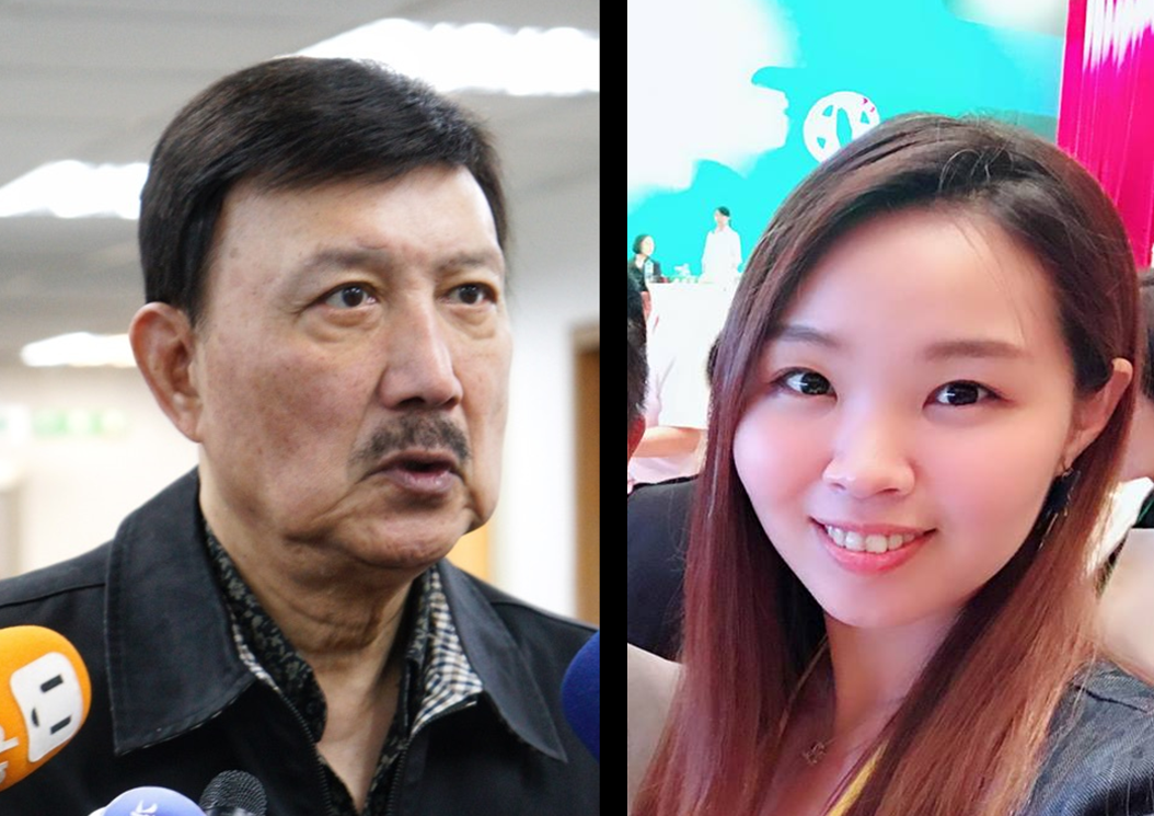 李余典議員之女李旻蔚(右)，將挑戰三重現任立委余天 圖 : 新頭殼合成