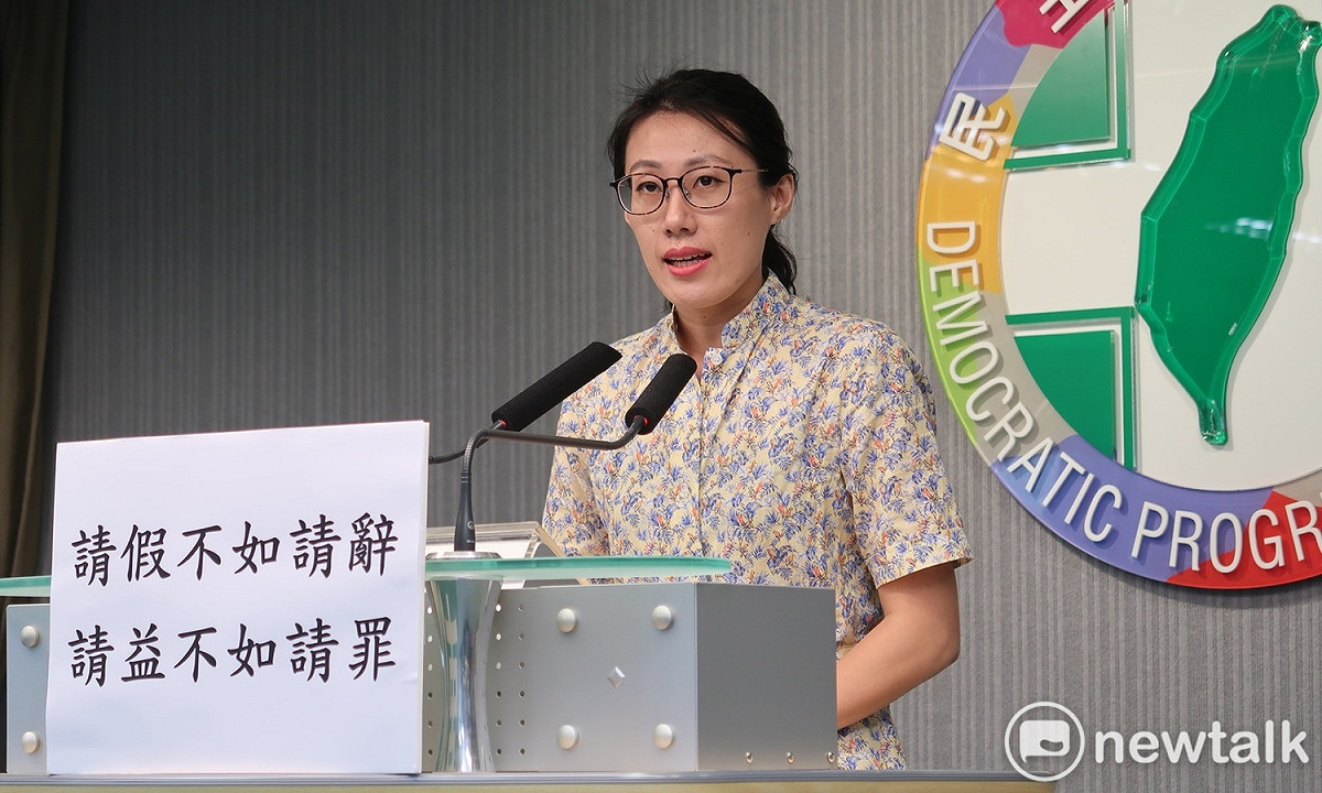 民進黨發言人李明俐。 圖：林朝億/攝