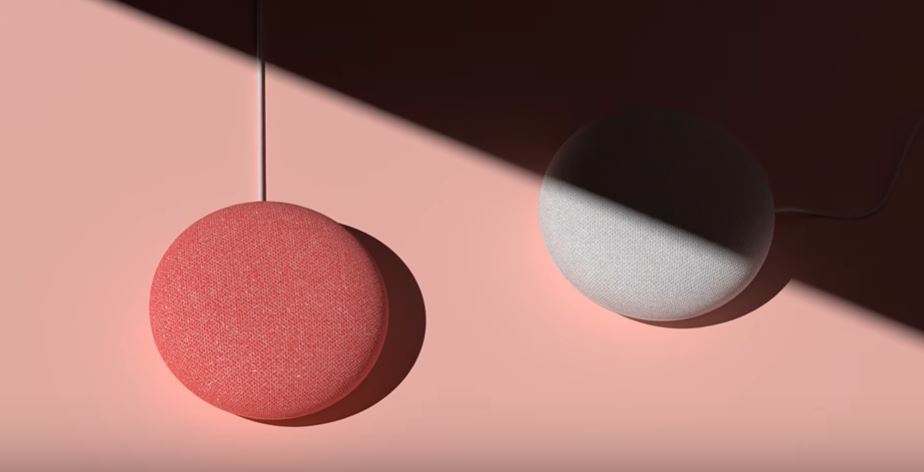 Google智慧音響「NEST Mini」將首度在台灣開賣，搭配推出的專用壁掛架及全新天藍配色，增添居家時尚。 圖：翻攝自Made by google