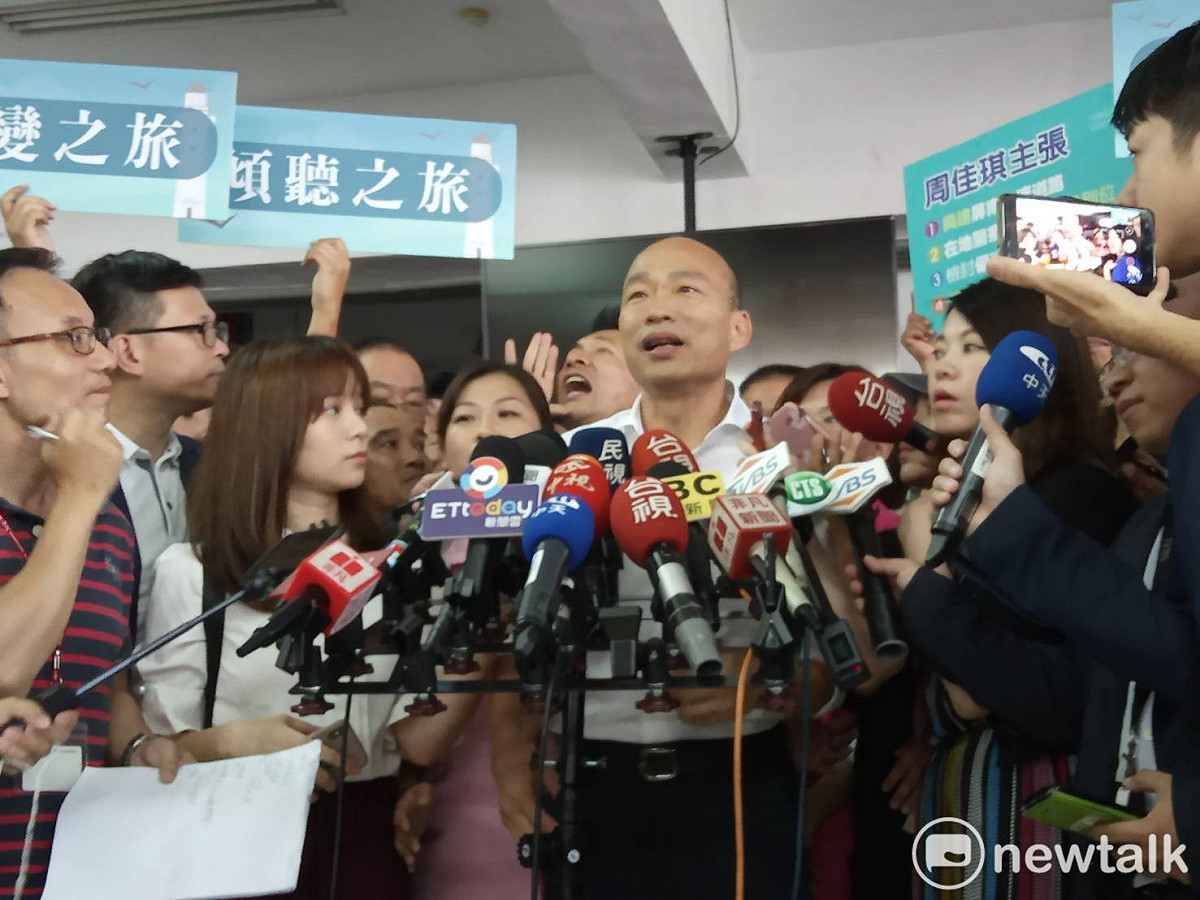 高雄市長韓國瑜請假投入總統大選，首站來到屏東恆春。 圖：孫家銘／攝
