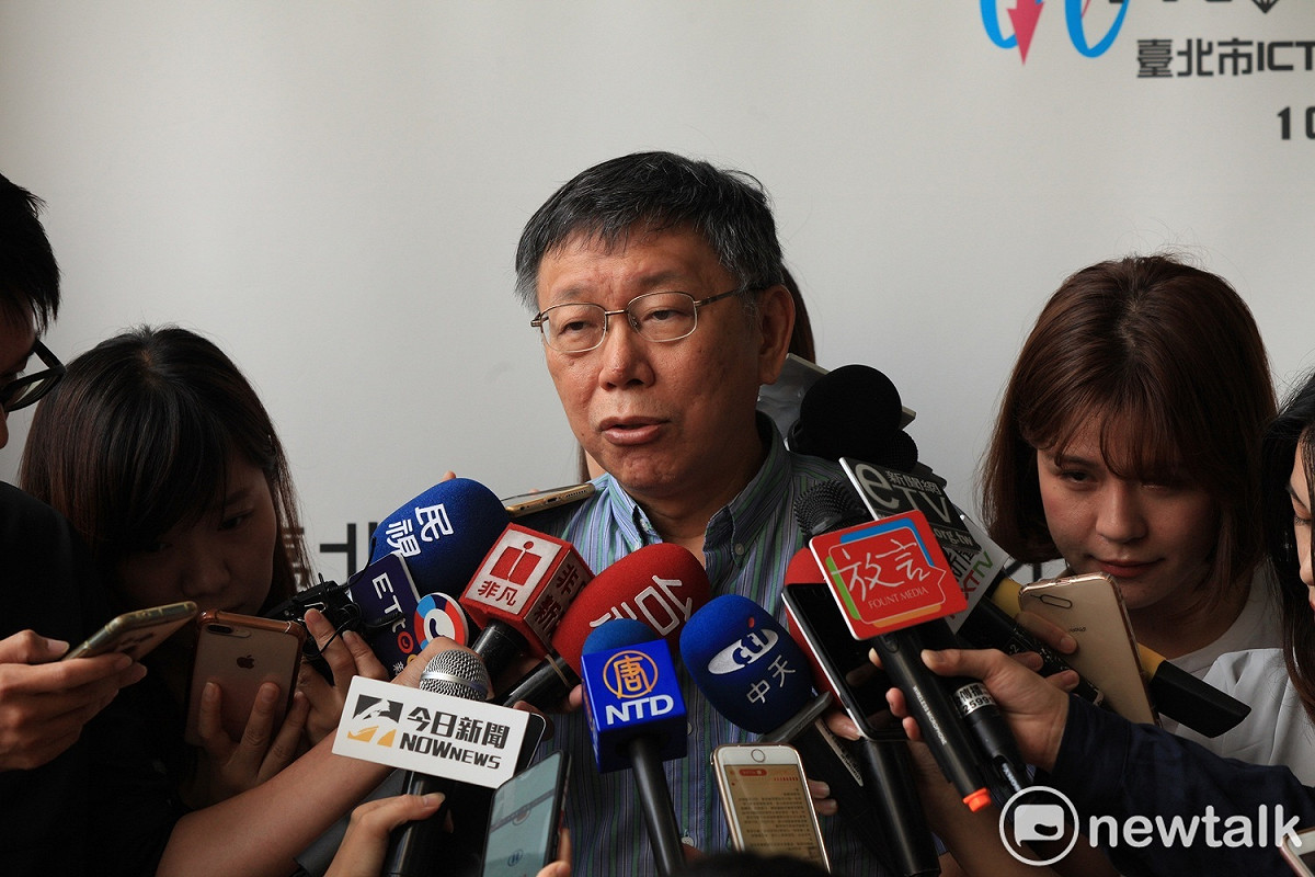 柯文哲說，民生汐止線當然要做，只是怎麼做、還有優先順序都待解決，呼籲交通部應出面整合。 圖：林昀真／攝（資料照）