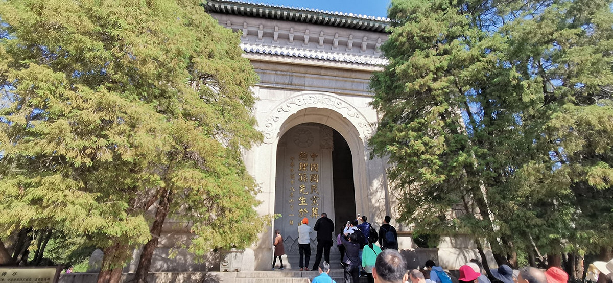 楊翰傑拍攝的中山陵。 圖：翻攝自楊翰傑臉書