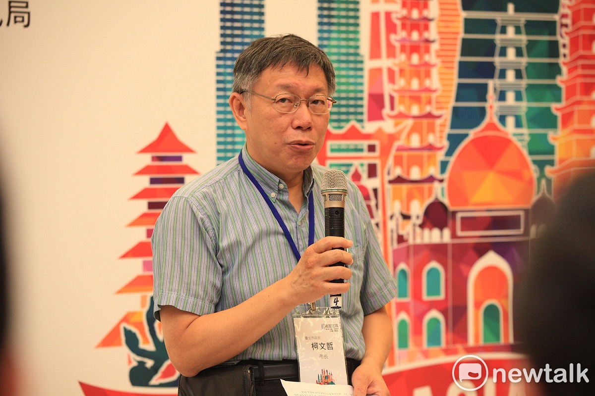 柯文哲表示，大巨蛋的問題是不按圖施工被停工，沒想到後面那麼難搞，市府只是讓大巨蛋的營運容留人數下降。（資料照） 圖：林昀真／攝（資料照）