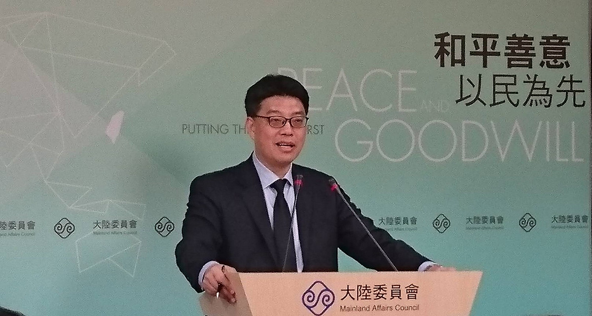 陸委會副主委兼發言人邱垂正。 圖：謝莉慧／攝