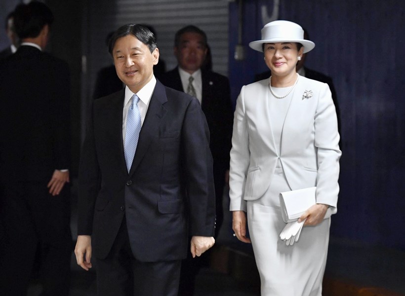 日本天皇德仁22日舉行即位禮，皇后雅子也將一同出席。 圖：中央社／提供(資料照片)