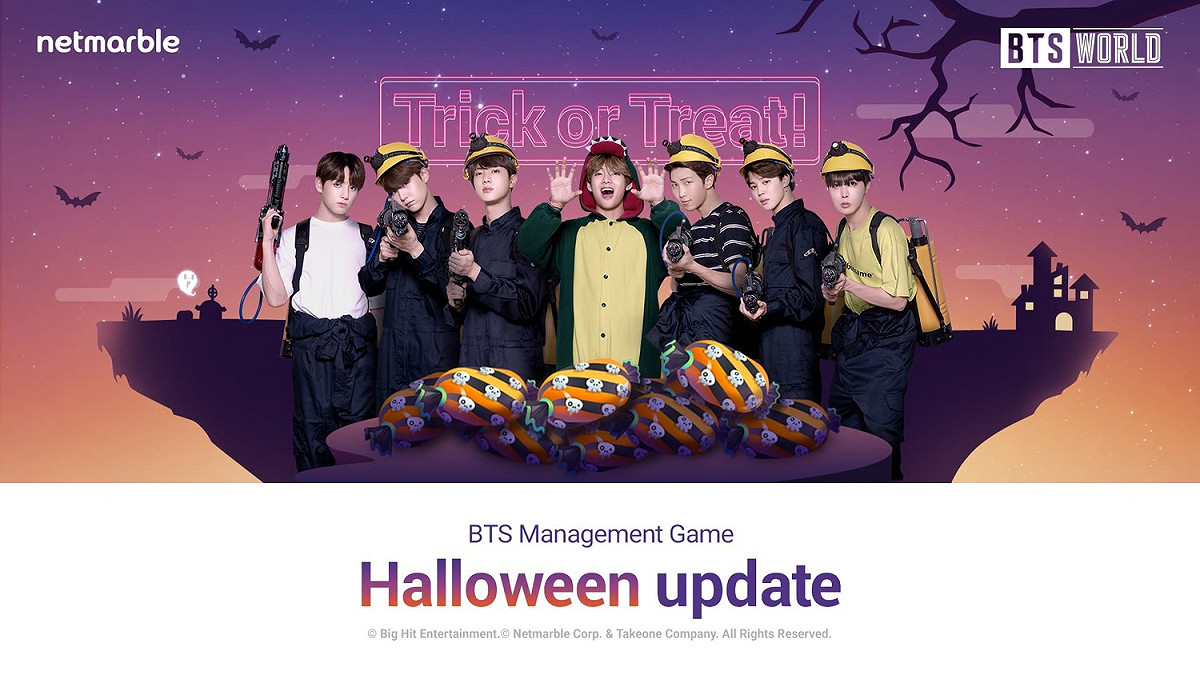 《BTS WORLD》宣布推出萬聖節更新。 圖：網石國際/提供