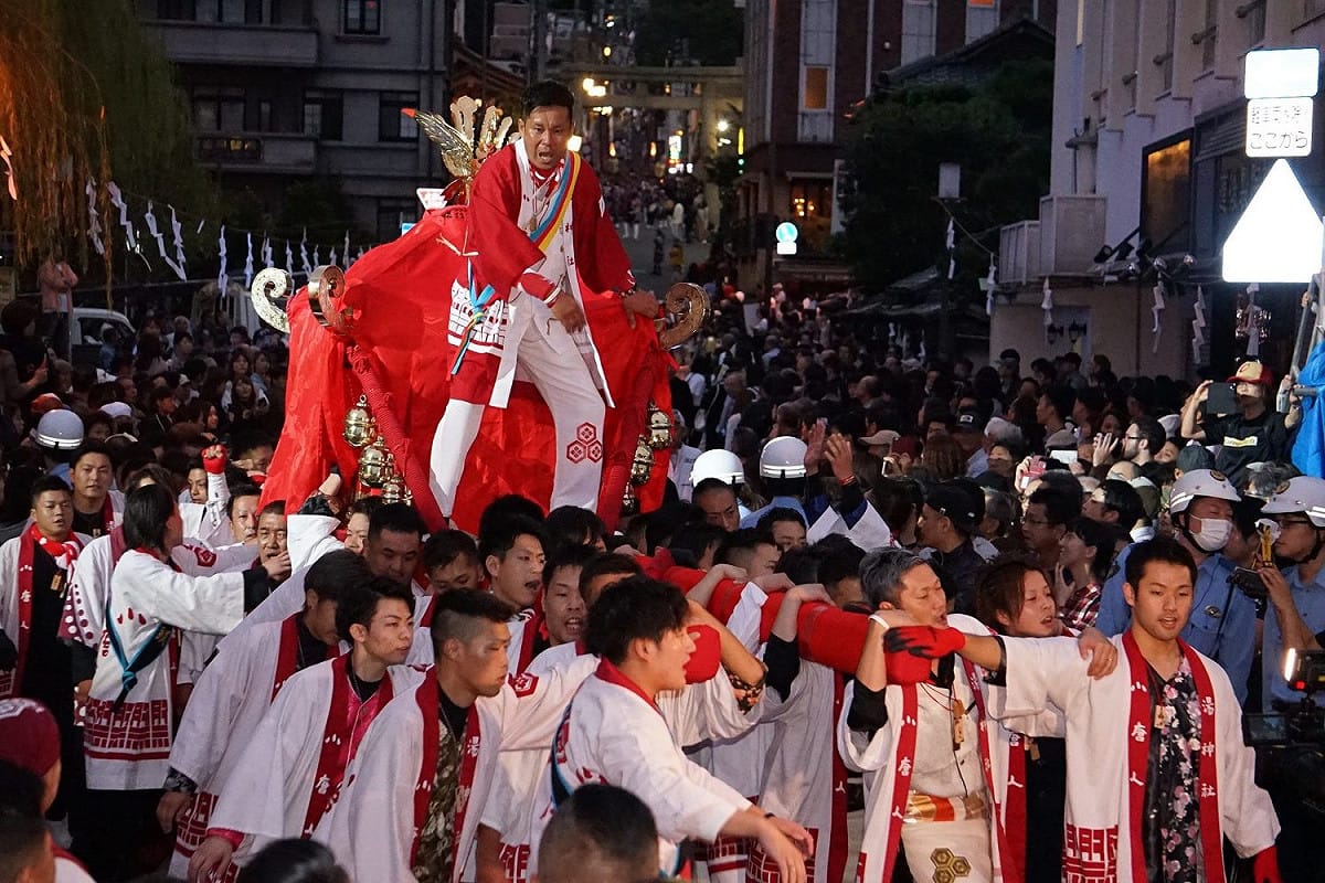 日本道後撞神轎祈福盛典今年將再度來台，一同參與新北投捷運站舉辦的台北溫泉季。 圖：台北市觀傳局／提供