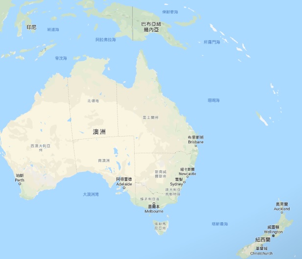 澳洲雪梨智庫提出警告，如果放任不理中國在太平洋區域的灑錢外交，恐將「明顯威脅」穩定。 圖：翻攝Google Map