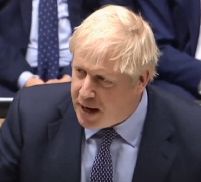 英國首相強生。 圖：翻攝Youtube