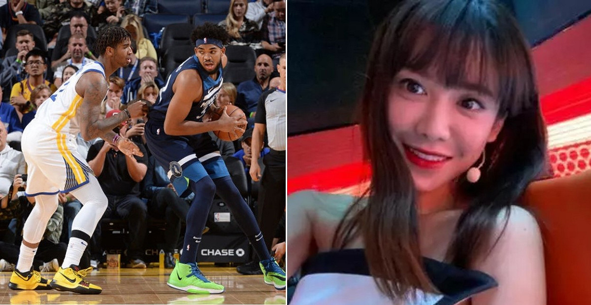 中國球迷對NBA美女主播不會面臨「失業」問題而感到開心 圖：新頭殼合成
