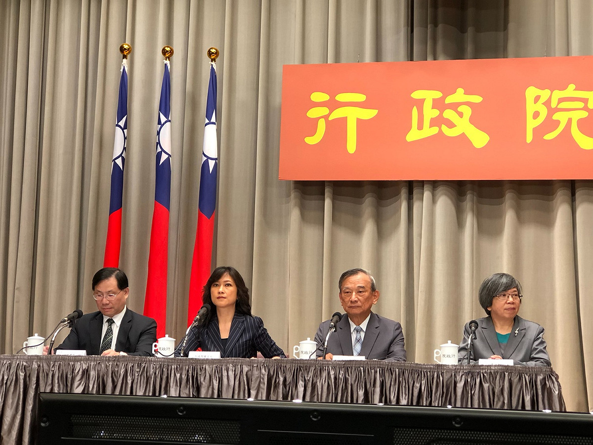 行政院會後記者會。 圖：謝莉慧/攝