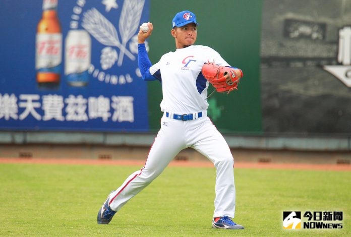 世界棒球12強中華隊投手劉致榮。 圖／記者葉政勳攝 , 2019.10.23