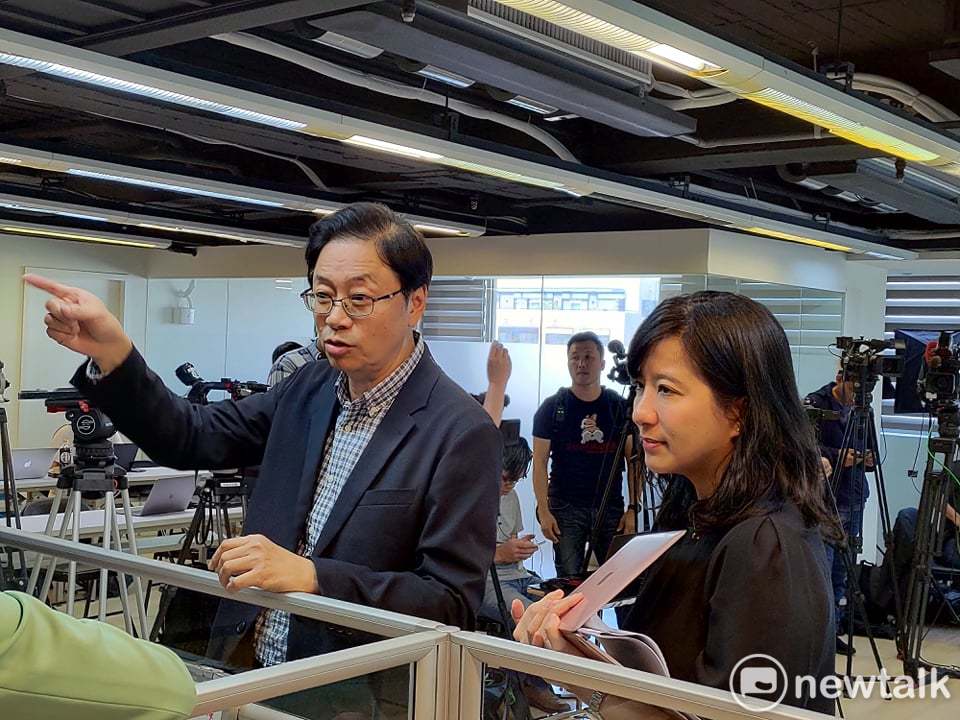 韓國政顧問團總召張善政、顧問團發言人黃曼昕。 圖：黃建豪/攝（資料照片）