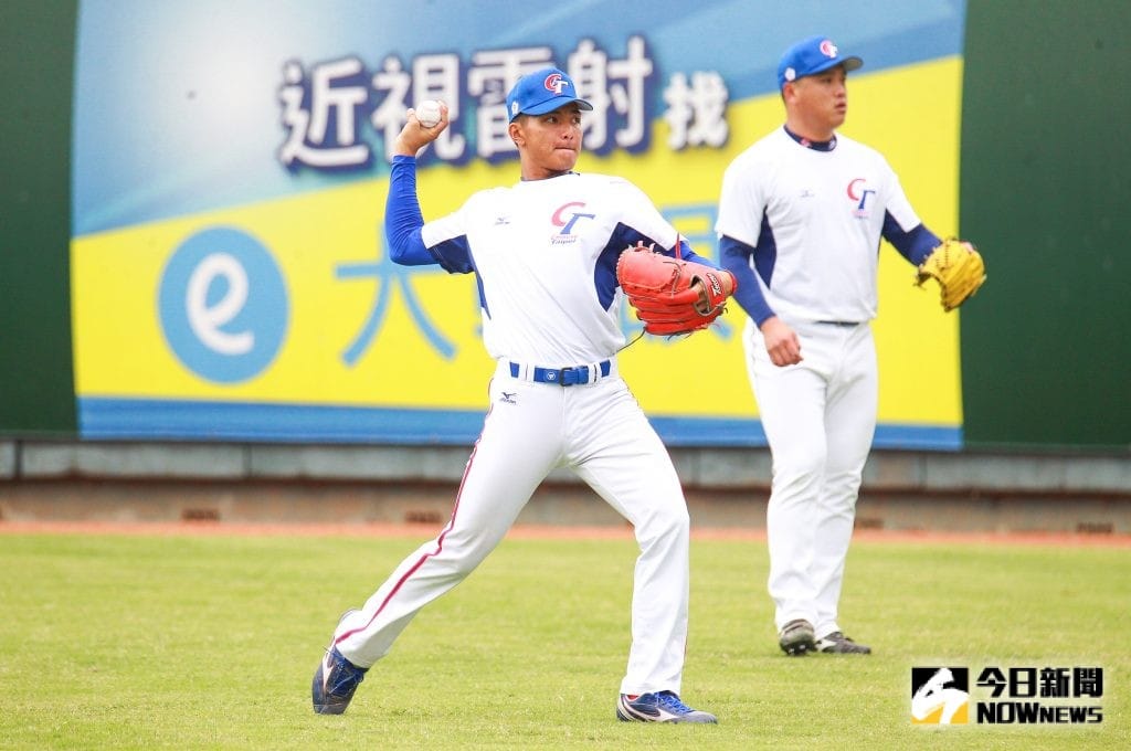 世界棒球12強中華隊投手劉致榮。 圖／記者葉政勳攝 , 2019.10.23
