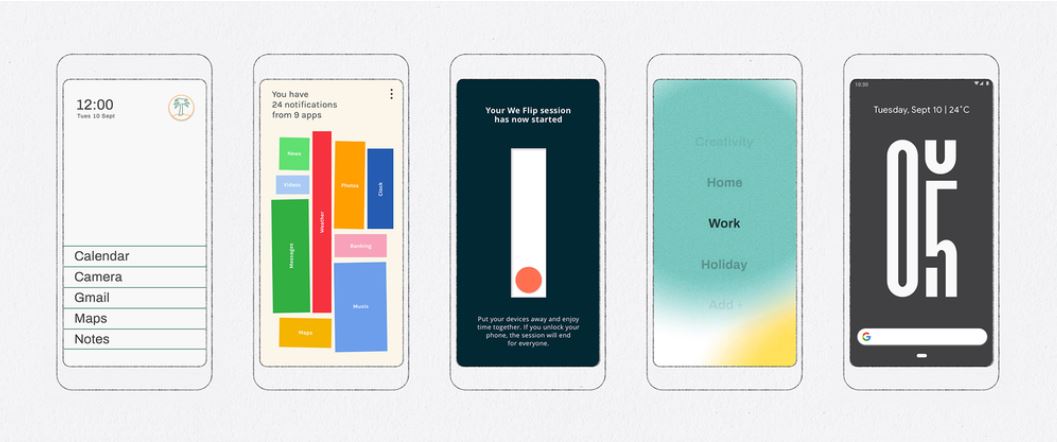 Google今上架5款新App，盼協助用戶「戒手機」。 圖：翻攝自 Google官方部落格
