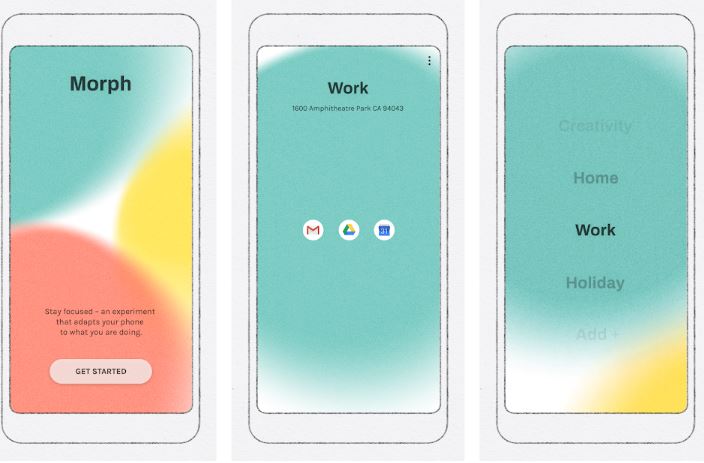 多個主題桌布Morph。 圖：翻攝自 Play Store
