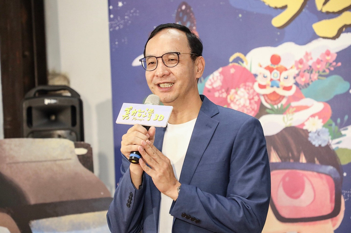 朱立倫緩頰韓國瑜提出的交換生一年免費政策表示，應該是說「要擴大辦理」。 圖：朱立倫辦公室／提供
