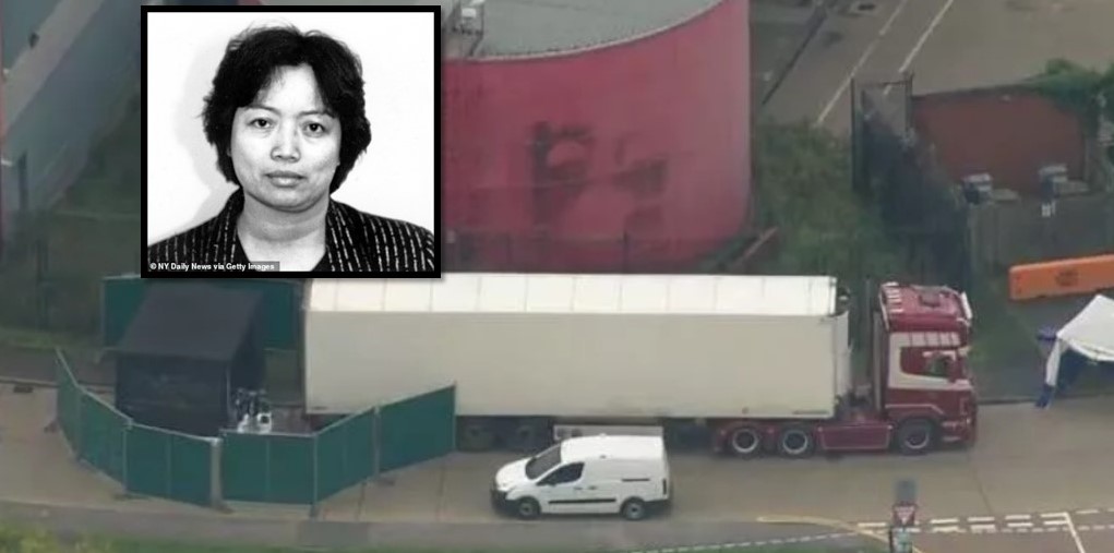 英國卡車貨櫃39死藏屍案，本次慘案背後的人蛇集團，據信最早是由「偷渡皇后」鄭翠萍所創建。 圖：翻攝環球網 / 新頭殼合成
