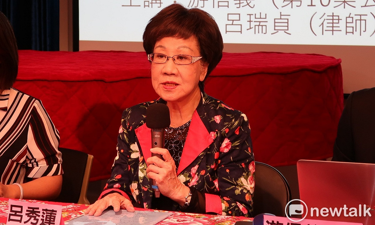 前副總統呂秀蓮。 圖：林朝億 ／攝（資料照片）